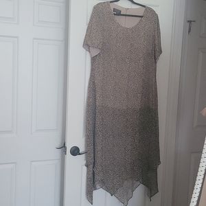 Silk Leopard Print Midi Dress 18